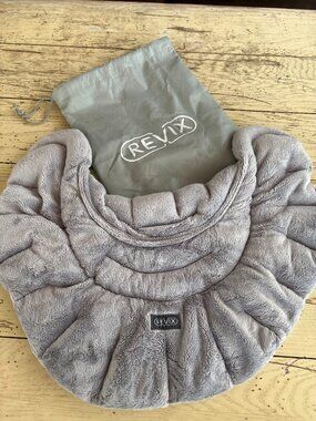 REVIX Microwavable Heating Pad for Neck Shoulders and Back, Gray